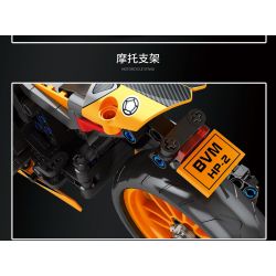 JUHANG TECHNOLOGY 82002 non  MÔ TÔ BMW HP2 bộ đồ chơi xếp lắp ráp ghép mô hình  Kỹ Thuật Công Nghệ Cao Mô Hình Phương Tiện 760 khối