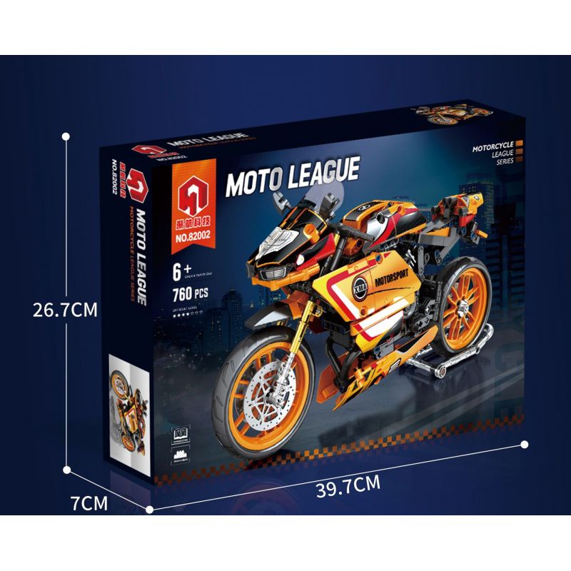 JUHANG TECHNOLOGY 82002 non  MÔ TÔ BMW HP2 bộ đồ chơi xếp lắp ráp ghép mô hình  Kỹ Thuật Công Nghệ Cao Mô Hình Phương Tiện 760 khối