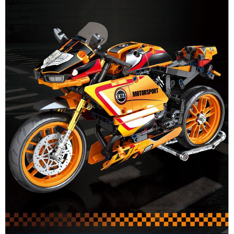 JUHANG TECHNOLOGY 82002 non  MÔ TÔ BMW HP2 bộ đồ chơi xếp lắp ráp ghép mô hình  Kỹ Thuật Công Nghệ Cao Mô Hình Phương Tiện 760 khối