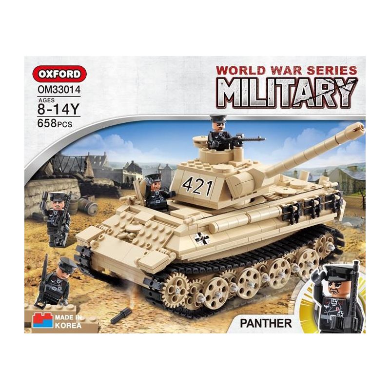 OXFORD OM33014 33014 non Lego LEOPARD TANK. bộ đồ chơi xếp lắp ráp ghép mô hình Military Army PANTHER Quân Sự Bộ Đội 760 khối