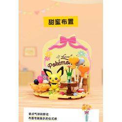 KEEPPLEY K20222 20222 non  POKÉMON TẮM NẮNG THÚ VỊ bộ đồ chơi xếp lắp ráp ghép mô hình Movie & Game Phim Và Trò Chơi