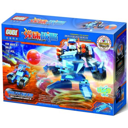 GUDI 9910 non  PINBALL MEN BÃO TYRANT S bộ đồ chơi xếp lắp ráp ghép mô hình Transformers Robot Đại Chiến Người Máy Biến Hình 119 khối