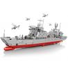 SEMBO 105733 non  KHINH HẠM HẠNG NHẸ 056 bộ đồ chơi xếp lắp ráp ghép mô hình Iron Blood Heavy Equipment TYPE 056 CORVETTE Đặc Nhiệm Máu Và Sắt 750 khối