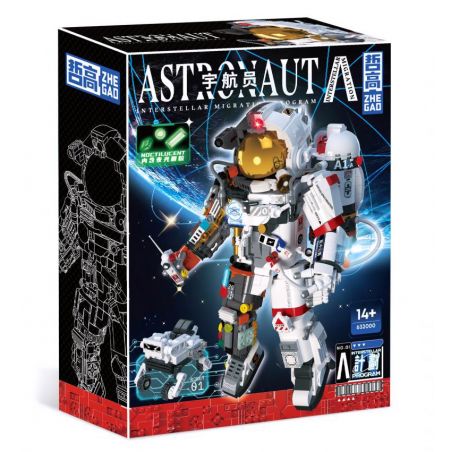 ZHEGAO 632000 non  PHI HÀNH GIA bộ đồ chơi xếp lắp ráp ghép mô hình Movie & Game ASTRONAUT Phim Và Trò Chơi 1434 khối