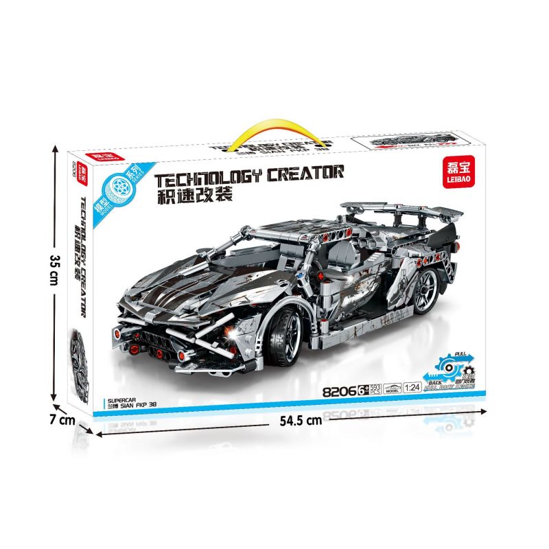 LEIBAO 8206 non  XE ĐẦU KÉO SIAN FKP 38 tỷ lệ 1:24 bộ đồ chơi xếp lắp ráp ghép mô hình  Kỹ Thuật Công Nghệ Cao Mô Hình Phương Tiện 593 khối