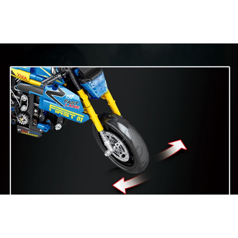 JUHANG TECHNOLOGY 82001 non  MÔ TÔ BMW G310R bộ đồ chơi xếp lắp ráp ghép mô hình  Kỹ Thuật Công Nghệ Cao Mô Hình Phương Tiện 706 khối