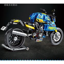 JUHANG TECHNOLOGY 82001 non  MÔ TÔ BMW G310R bộ đồ chơi xếp lắp ráp ghép mô hình  Kỹ Thuật Công Nghệ Cao Mô Hình Phương Tiện 706 khối