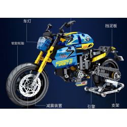 JUHANG TECHNOLOGY 82001 non  MÔ TÔ BMW G310R bộ đồ chơi xếp lắp ráp ghép mô hình  Kỹ Thuật Công Nghệ Cao Mô Hình Phương Tiện 706 khối