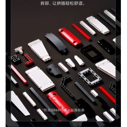 XIAOMI MITU MI ONEBOT OBJBQ63AIQI 63AIQI non  AR GUN. bộ đồ chơi xếp lắp ráp ghép mô hình Súng 1100 khối