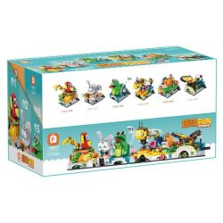 FORANGE FC8601 8601 non  6 KHUÔN MẶT DỄ THƯƠNG VẸT THỎ ẾCH ONG ỐC SÊN BƯỚM bộ đồ chơi xếp lắp ráp ghép mô hình Creator Sáng Tạo 1473 khối