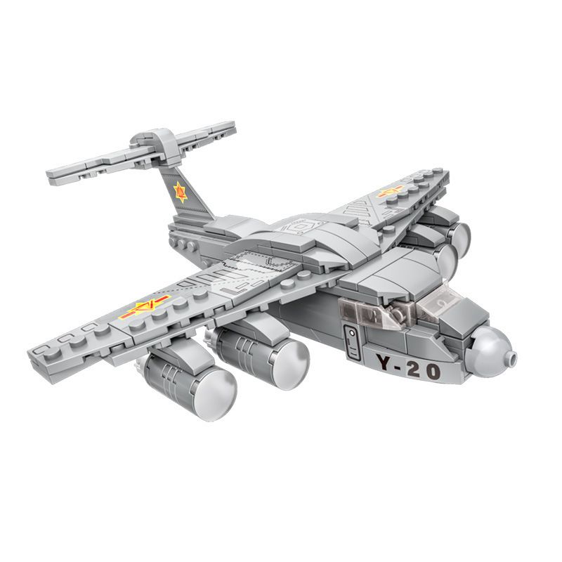 CAYI 22014 non Lego MÁY BAY VẬN TẢI YUN 20 bộ đồ chơi xếp lắp ráp ghép mô hình Military Army YUN 20 TRANSPORT AIRCRAFT Quân Sự Bộ Đội 234 khối