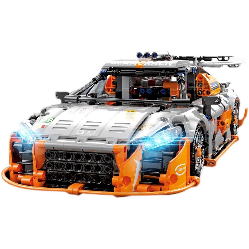 K BOX 10215 non Lego AUDI R8 1:14. tỷ lệ 1:14 bộ đồ chơi xếp lắp ráp ghép mô hình Technic Kỹ Thuật Công Nghệ Cao Mô Hình Phương Tiện 1435 khối