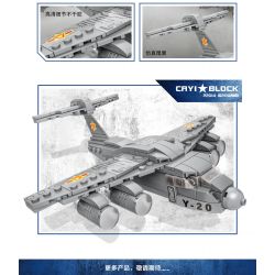 CAYI 22014 non  MÁY BAY VẬN TẢI YUN 20 bộ đồ chơi xếp lắp ráp ghép mô hình Military Army YUN 20 TRANSPORT AIRCRAFT Quân Sự Bộ Đội 234 khối