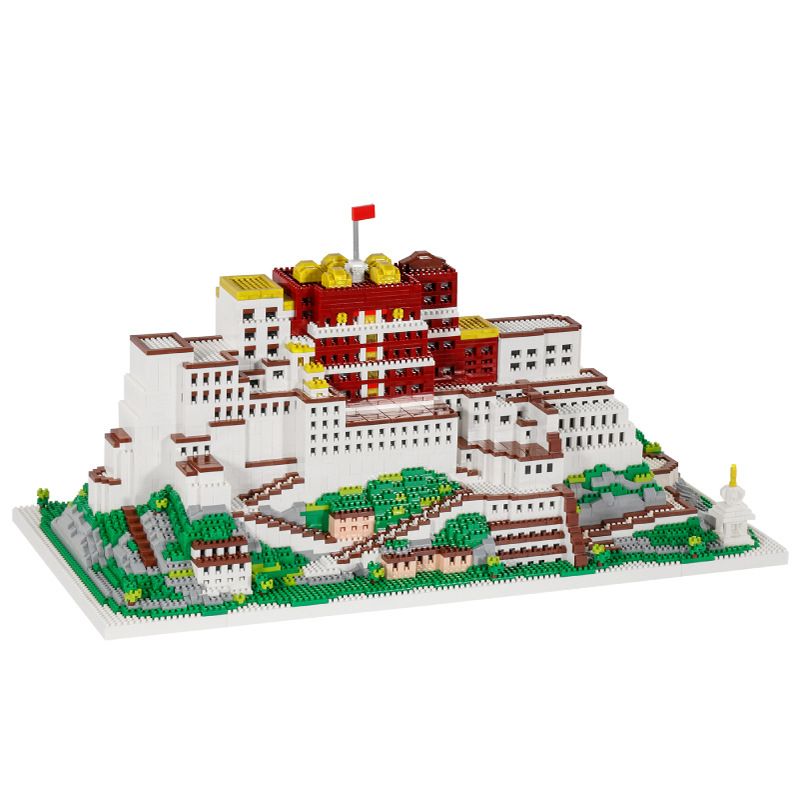 ZHEGAO LZ8230 8230 non Lego CUNG ĐIỆN POTALA bộ đồ chơi xếp lắp ráp ghép mô hình 4904 khối