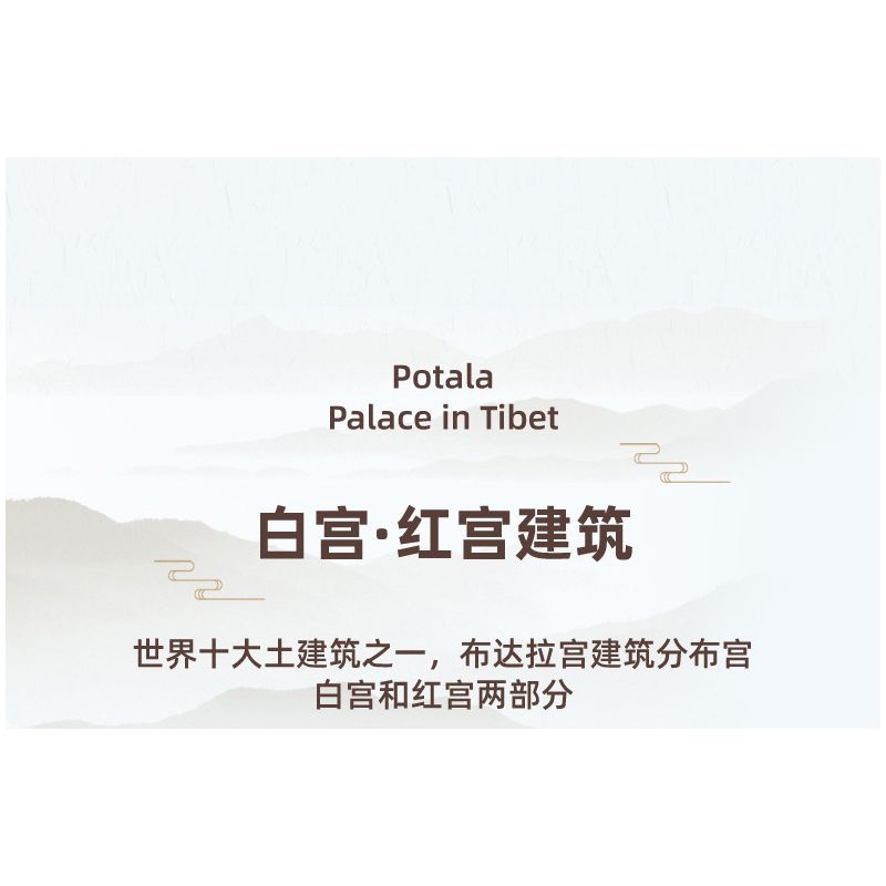 ZHEGAO LZ8230 8230 non  CUNG ĐIỆN POTALA bộ đồ chơi xếp lắp ráp ghép mô hình 4904 khối