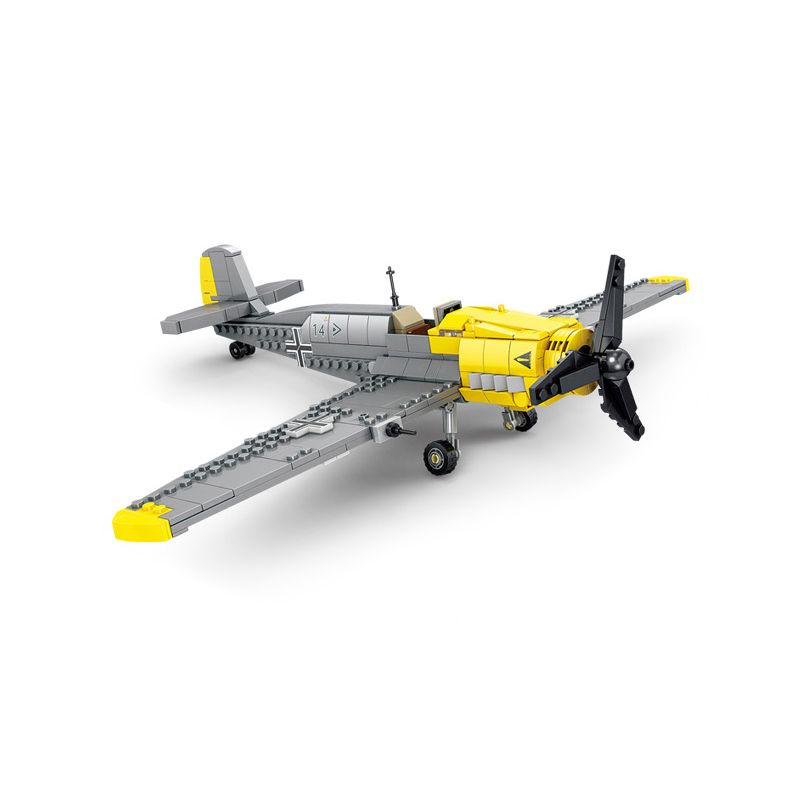 Kazi KY82053 82053 non Lego TIÊM KÍCH BF-109 bộ đồ chơi xếp lắp ráp ghép mô hình Military Army Quân Sự Bộ Đội 426 khối