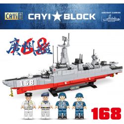 CAYI 22012 non  TÀU 168 QUẢNG CHÂU bộ đồ chơi xếp lắp ráp ghép mô hình Military Army 168 GUANGZHOU DESTROYER Quân Sự Bộ Đội 857 khối