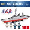 CAYI 22012 non  TÀU 168 QUẢNG CHÂU bộ đồ chơi xếp lắp ráp ghép mô hình Military Army 168 GUANGZHOU DESTROYER Quân Sự Bộ Đội 857 khối