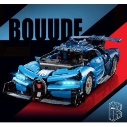 K BOX 10213 non  XE Ý TƯỞNG BUGATTI VISION GRAN TURISMO 1:14 tỷ lệ 1:14 bộ đồ chơi xếp lắp ráp ghép mô hình 1480 khối