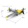 Kazi KY82053 82053 non  TIÊM KÍCH BF-109 bộ đồ chơi xếp lắp ráp ghép mô hình Military Army Quân Sự Bộ Đội 426 khối