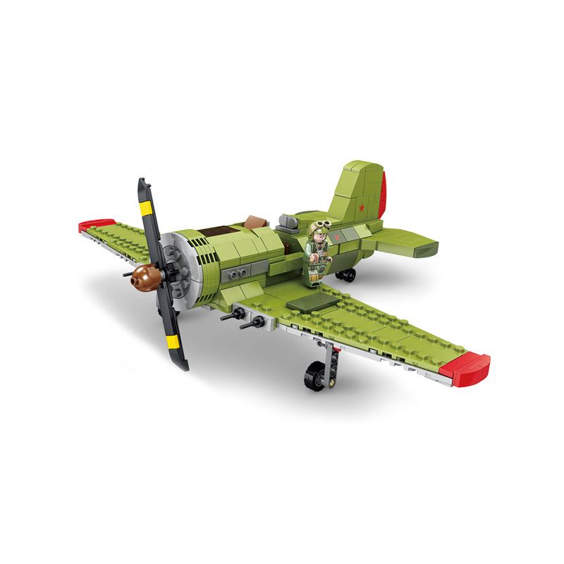 Kazi KY82052 82052 non Lego MÁY BAY CHIẾN ĐẤU I-16 bộ đồ chơi xếp lắp ráp ghép mô hình Military Army Quân Sự Bộ Đội 402 khối