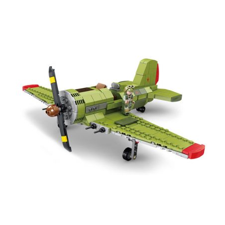 Kazi KY82052 82052 non  MÁY BAY CHIẾN ĐẤU I-16 bộ đồ chơi xếp lắp ráp ghép mô hình Military Army Quân Sự Bộ Đội 402 khối