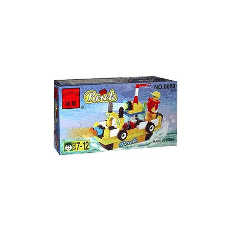 Enlighten 0050 Qman 0050 non  THUYỀN TUẦN TRA bộ đồ chơi xếp lắp ráp ghép mô hình City Thành Phố