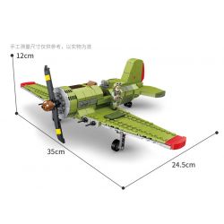 Kazi KY82052 82052 non  MÁY BAY CHIẾN ĐẤU I-16 bộ đồ chơi xếp lắp ráp ghép mô hình Military Army Quân Sự Bộ Đội 402 khối