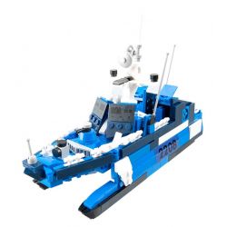 CAYI 22004 non  TÀU CAO TỐC TÊN LỬA HẢI QUÂN 22 bộ đồ chơi xếp lắp ráp ghép mô hình Military Army CHINESE NAVY 22 MISSILE SPEEDBOAT Quân Sự Bộ Đội 385 khối