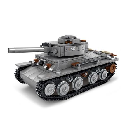 Kazi KY82051 82051 non  XE TĂNG T38 bộ đồ chơi xếp lắp ráp ghép mô hình Military Army Quân Sự Bộ Đội 511 khối