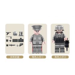 Kazi KY82051 82051 non  XE TĂNG T38 bộ đồ chơi xếp lắp ráp ghép mô hình Military Army Quân Sự Bộ Đội 511 khối