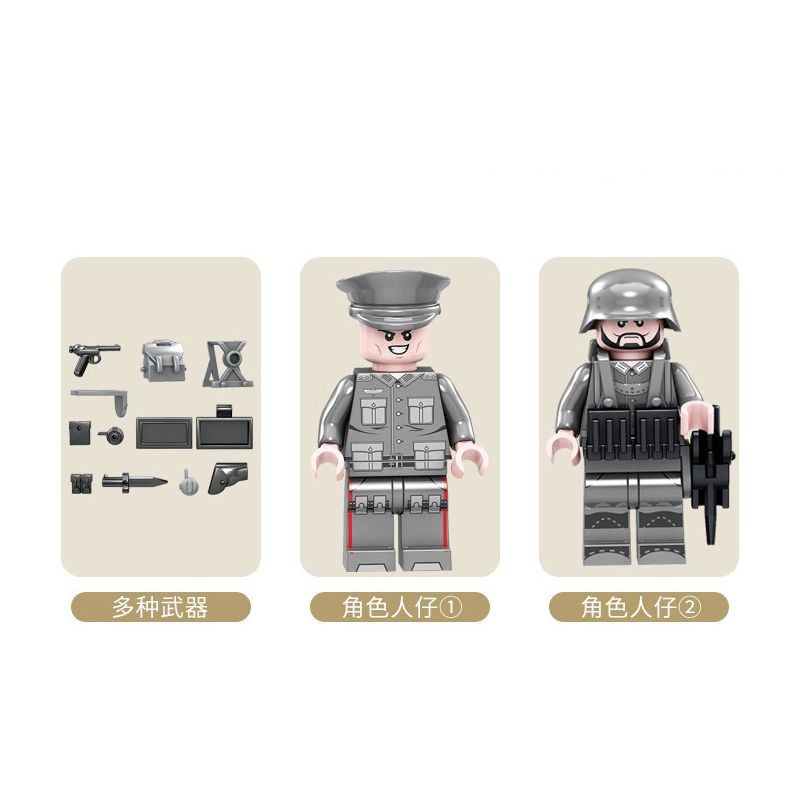 Kazi KY82051 82051 non  XE TĂNG T38 bộ đồ chơi xếp lắp ráp ghép mô hình Military Army Quân Sự Bộ Đội 511 khối