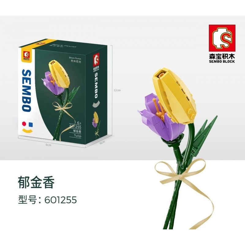 SEMBO 601255 non Lego HOA TULIP. bộ đồ chơi xếp lắp ráp ghép mô hình Flowers BLOCK FLORIST