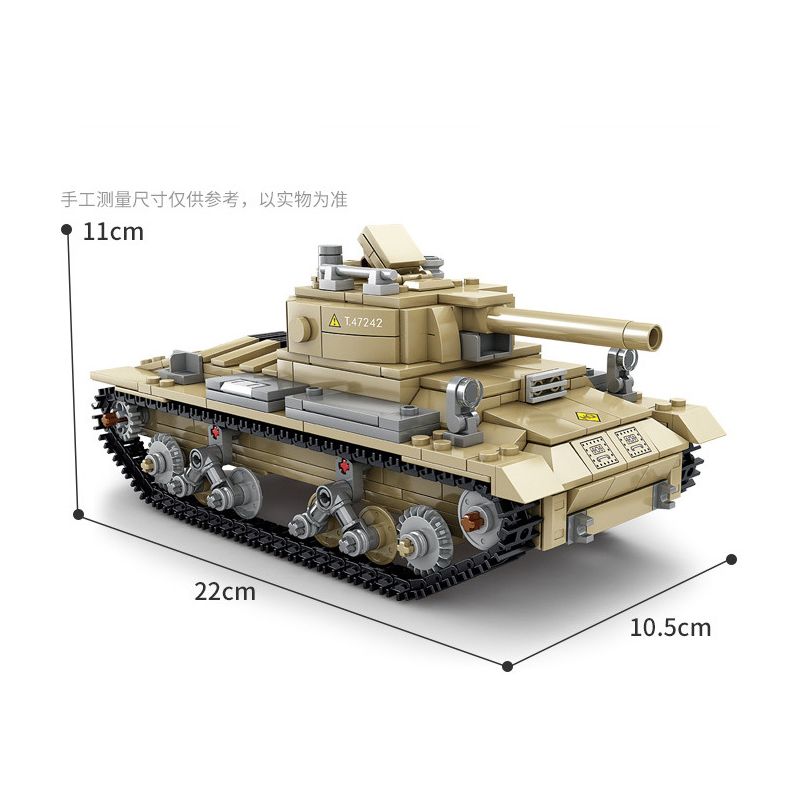 Kazi KY82050 82050 non  XE TĂNG VALENTINE MK.I bộ đồ chơi xếp lắp ráp ghép mô hình Military Army Quân Sự Bộ Đội 561 khối