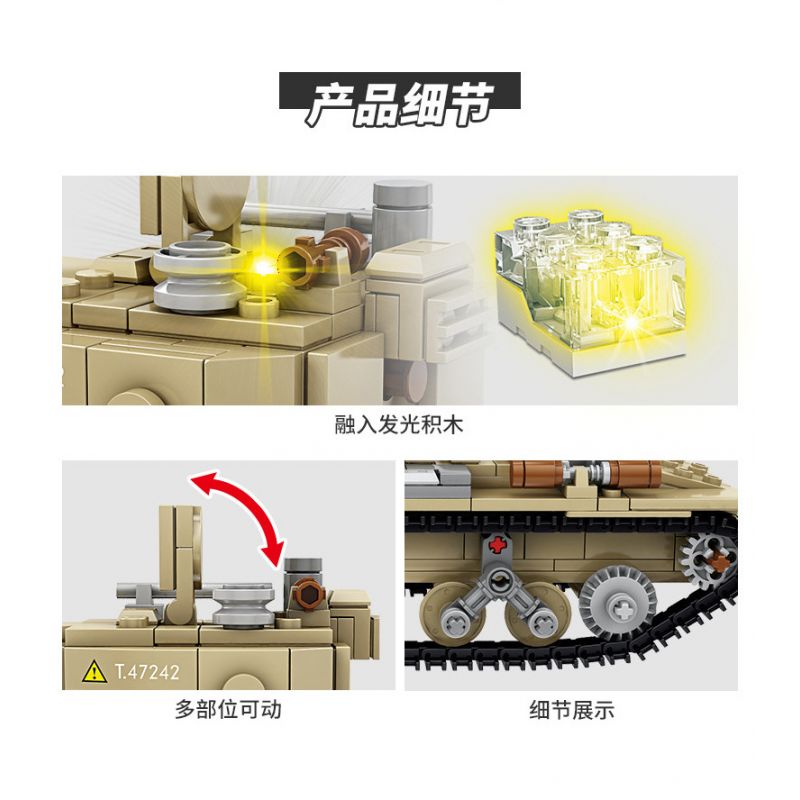 Kazi KY82050 82050 non  XE TĂNG VALENTINE MK.I bộ đồ chơi xếp lắp ráp ghép mô hình Military Army Quân Sự Bộ Đội 561 khối