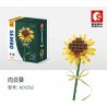 SEMBO 601252 non  HƯỚNG DƯƠNG bộ đồ chơi xếp lắp ráp ghép mô hình Flowers BLOCK FLORIST Hoa