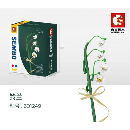 SEMBO 601249 non  THUNG LŨNG bộ đồ chơi xếp lắp ráp ghép mô hình Flowers BLOCK FLORIST Hoa