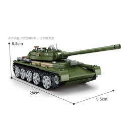 Kazi KY82049 82049 non  XE TĂNG HẠNG TRUNG T-44 bộ đồ chơi xếp lắp ráp ghép mô hình Military Army Quân Sự Bộ Đội 535 khối