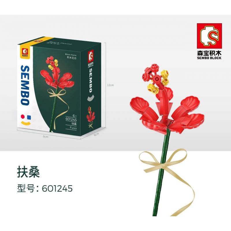 SEMBO 601245 non Lego FUSAN. bộ đồ chơi xếp lắp ráp ghép mô hình Flowers BLOCK FLORIST Hoa