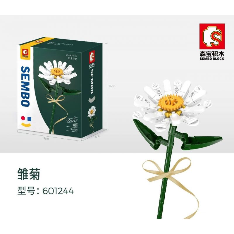 SEMBO 601244 non Lego DAISY. bộ đồ chơi xếp lắp ráp ghép mô hình Flowers BLOCK FLORIST Hoa