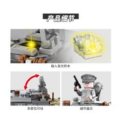 Kazi KY82048 82048 non  SÚNG TẤN CÔNG NÒNG DÀI STUG III bộ đồ chơi xếp lắp ráp ghép mô hình Military Army Quân Sự Bộ Đội 518 khối