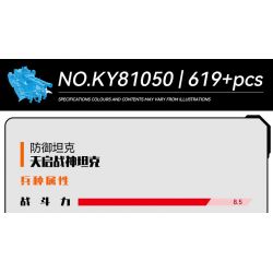 Kazi KY81050 81050 non  NGÀY TẬN THẾ XE TĂNG ARES bộ đồ chơi xếp lắp ráp ghép mô hình FIRELINE ALERT 619 khối