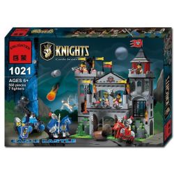Enlighten 1021 Qman 1021 Xếp hình kiểu Lego Castle Knights Flying Eagle Castle Tấn Công Lâu đài đại Bàng 568 khối