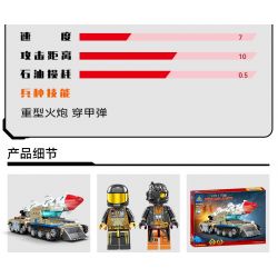 Kazi KY81049 81049 non  XE TÊN LỬA SCUD bộ đồ chơi xếp lắp ráp ghép mô hình FIRELINE ALERT 598 khối