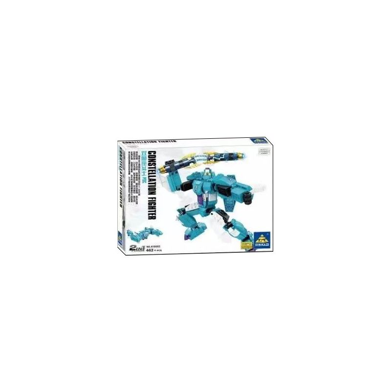 Kazi KY8083 8083 non Lego CHIẾN BINH SONG NGƯ bộ đồ chơi xếp lắp ráp ghép mô hình Transformers CONSTELLATION FIGHTER Robot Đại Chiến Người Máy Biến Hình 462 khối