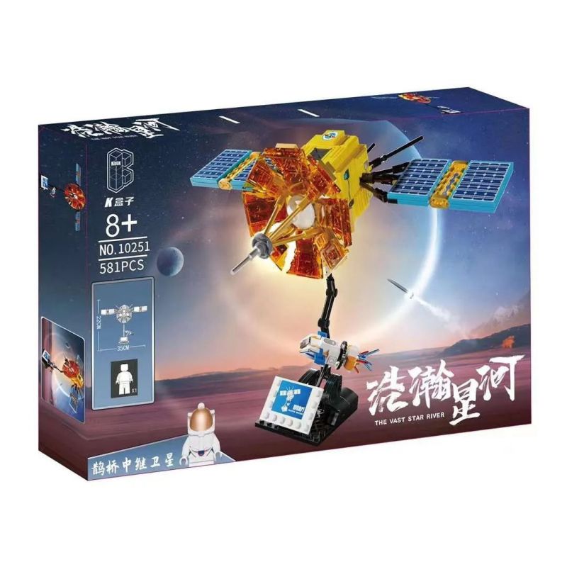 K BOX 10251 non Lego VỆ TINH CHUYỂN TIẾP CẦU MAGPIE bộ đồ chơi xếp lắp ráp ghép mô hình THE VAST STAR RIVER 581 khối
