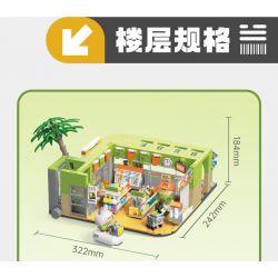 TOP TOY TC2007 2007 non  CON VẸT NHỎ BEBE PLAY MALL 2F IZAKAYA bộ đồ chơi xếp lắp ráp ghép mô hình Movie & Game Phim Và Trò Chơi