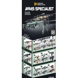 PanlosBrick 633084 Panlos Brick 633084 non  CHUYÊN GIA VŨ KHÍ 12 KẾT HỢP 25 BIẾN THỂ bộ đồ chơi xếp lắp ráp ghép mô hình Gun ARMS SPECIALIST Súng