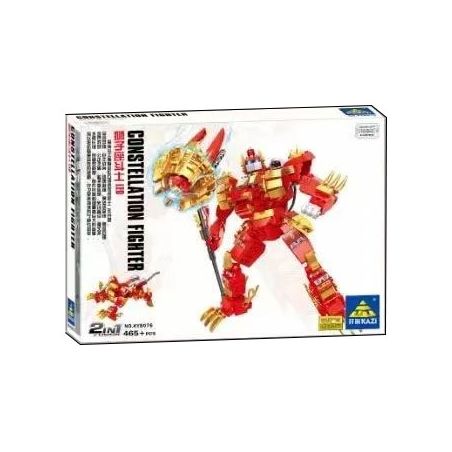 Kazi KY8076 8076 non  CHIẾN BINH SƯ TỬ bộ đồ chơi xếp lắp ráp ghép mô hình Transformers CONSTELLATION FIGHTER LEO Robot Đại Chiến Người Máy Biến Hình 465 khối