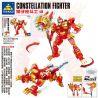 Kazi KY8076 8076 non  CHIẾN BINH SƯ TỬ bộ đồ chơi xếp lắp ráp ghép mô hình Transformers CONSTELLATION FIGHTER LEO Robot Đại Chiến Người Máy Biến Hình 465 khối